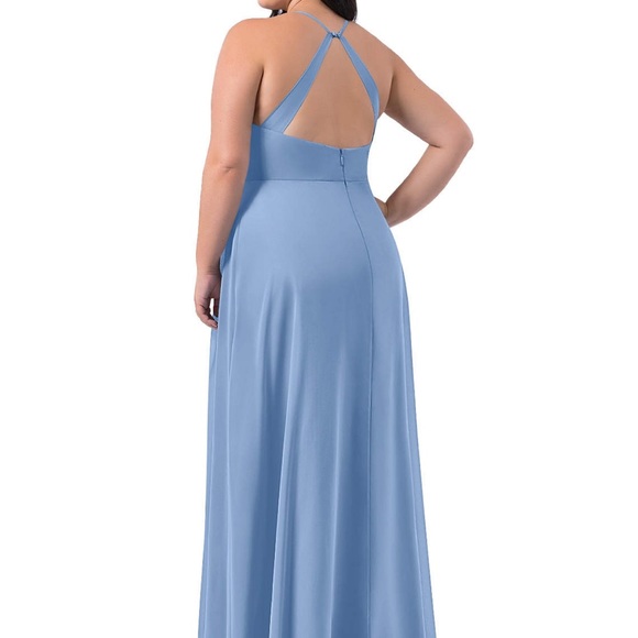 Azazie Davis Dress in Steel Blue - Picture 6 of 10